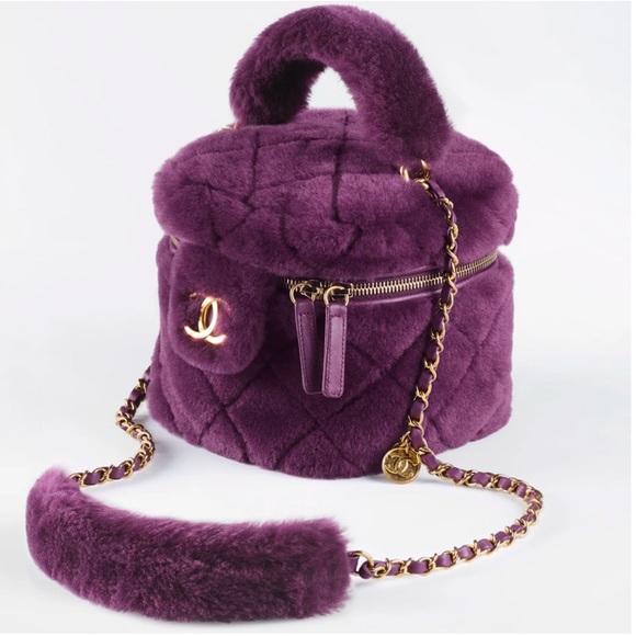 Chanel Shearling Lambskin Top Handel Vanity Bag - Picture 5 of 16